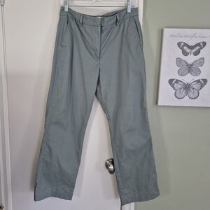NWOT Marks & Spencer Sage Green  Cotton Straight-Leg Chinos, 8 Short